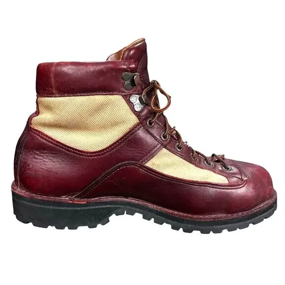 Vintage Rare Danner X Eddie Bauer 1985 Light Red Hiking Boots Size 10.5 EE - Picture 3 of 12